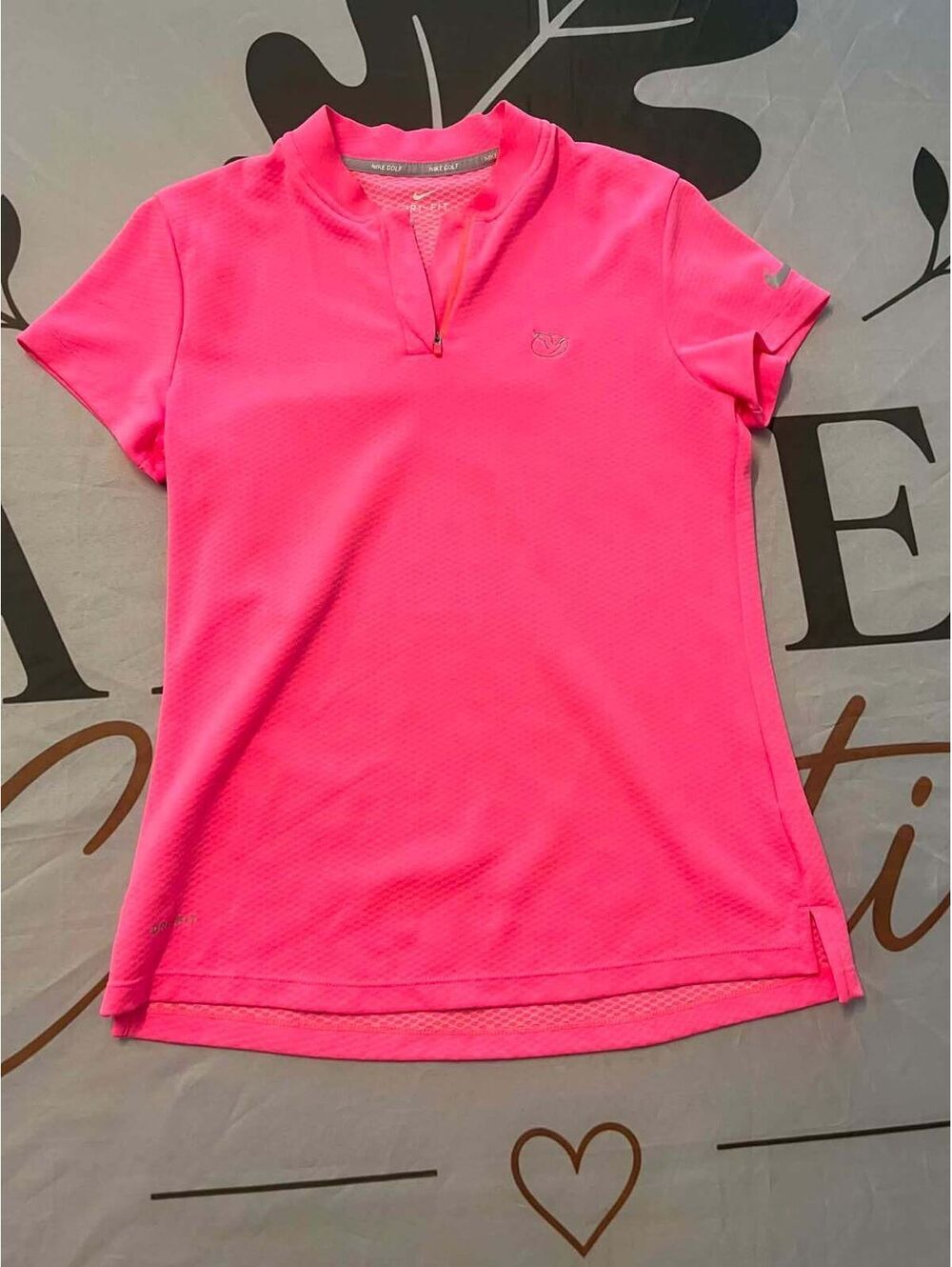 Nike Golf Women's Dri-FIT Pink Short Sleeve Polo Shirt Size S